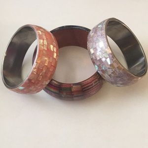3 Bangle Bracelets